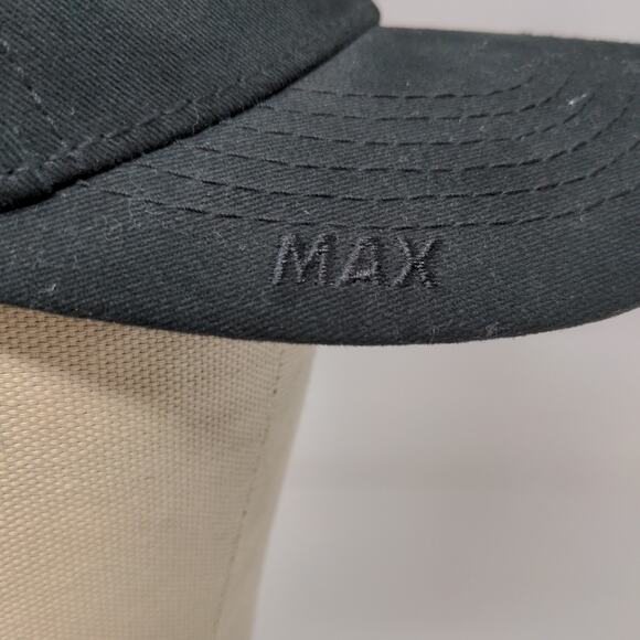 Hollow Contracting The Max Hat Strapback Cap OSFA Black Embroidered Logo - Picture 7 of 12